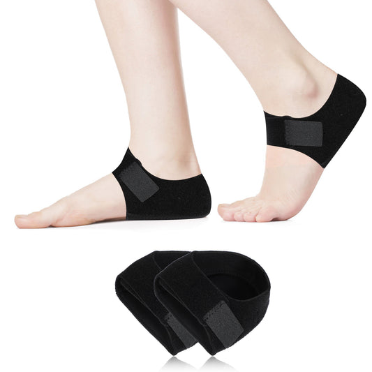 Sibba Heel Protectors Gel Heel Cushion Support Heel Cups Plantar Fasciitis Anti-Slip Sleeves Pads Dry Cracked Heels Insoles Adjustable Heel Inserts Pad Foot Grips for Men Women Feet (L)
