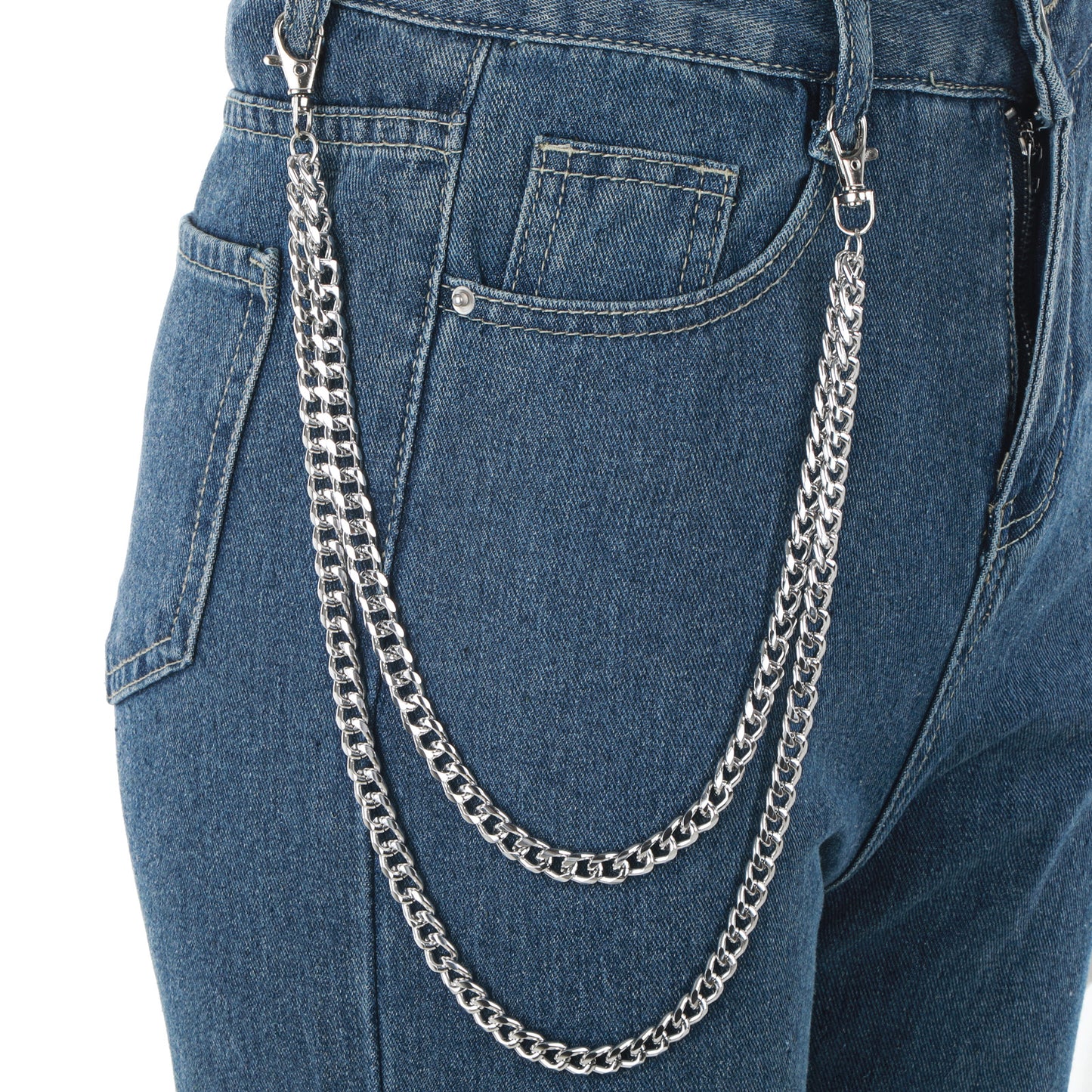 Hadnves Wallet Chain Heavy Duty Pants Chain for Men Women Pocket Chain-Goth