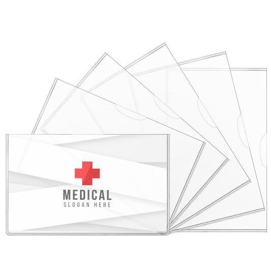 Dimeho 25pcs Card Holder Protector Sleeves Holder Soft Clear Card Sleeves Waterproof Protective Case Medicare Card Protector Sleeve/Social Security Card Holder for Drivers License Credit Card
