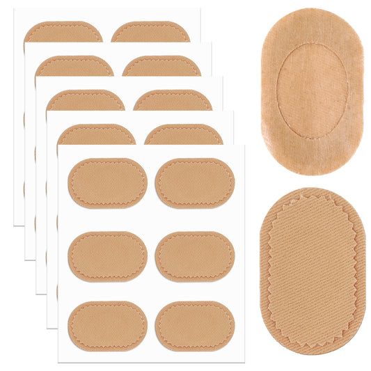 24 Pcs Bunion Pads Bunion Cushion Protector Pads, Foot Callus Cushion Toe Cushions Pad to Wear with Shoes Shoe Accessories, Corn Cushions Patches for Women Men Fabric Feet Heel Toe Protector Pads