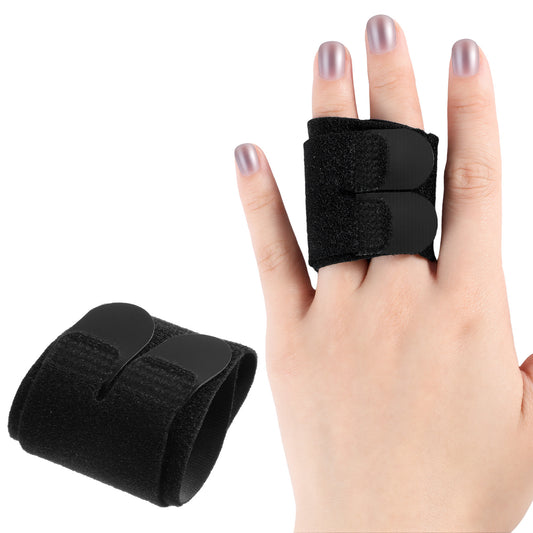 Wanmu 2Pcs Finger Splint Adjustable Finger Buddy Straps/Wraps Reusable Trigger Fingers Splints Compression Mallet Fingers Brace Support Sleeves for Sports Injury Arthritis Pain Relief