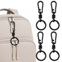4Pcs Zipper Clips Double Opening Small Travel Carabiners Zipper Lock