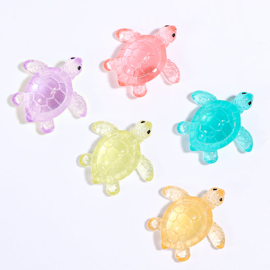 Wanmu 10Pcs Cartoon Sea Turtle Fridge Magnets, 3D Cute Colorful Refrigerator Magnets, Decorative Refrigerator Magnets Sticker, Ocean Fridge Decoration, for Kitchen Office Whiteboard and Locker Decor