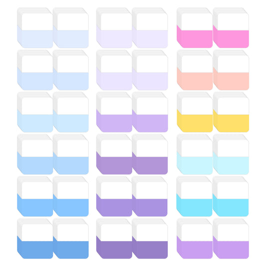 Wanmu 360 Pcs Sticky Tabs Multi-Colored Indexing Tabs Repositionable Page Markers Book Sticky Tabs, Writable Flags Note Tabs for Notebooks Home Office Notebooks File Classification Folders