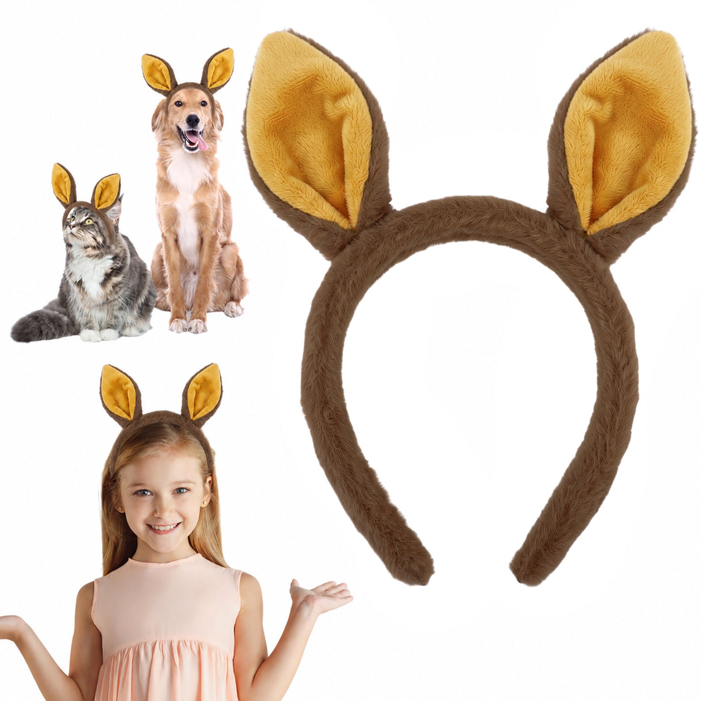 Sibba Ears Headband Animal Headband for Cosplay Headbands Costume Headpiece