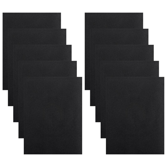 COMNICO 10Pcs Nylon Repair Patches, Waterproof Self-Adhesive Clothes Jacket Patches Fabric Repair Tape Black Repair Patches for Clothes Down Jacket Tent Bag 20 x 15 cm