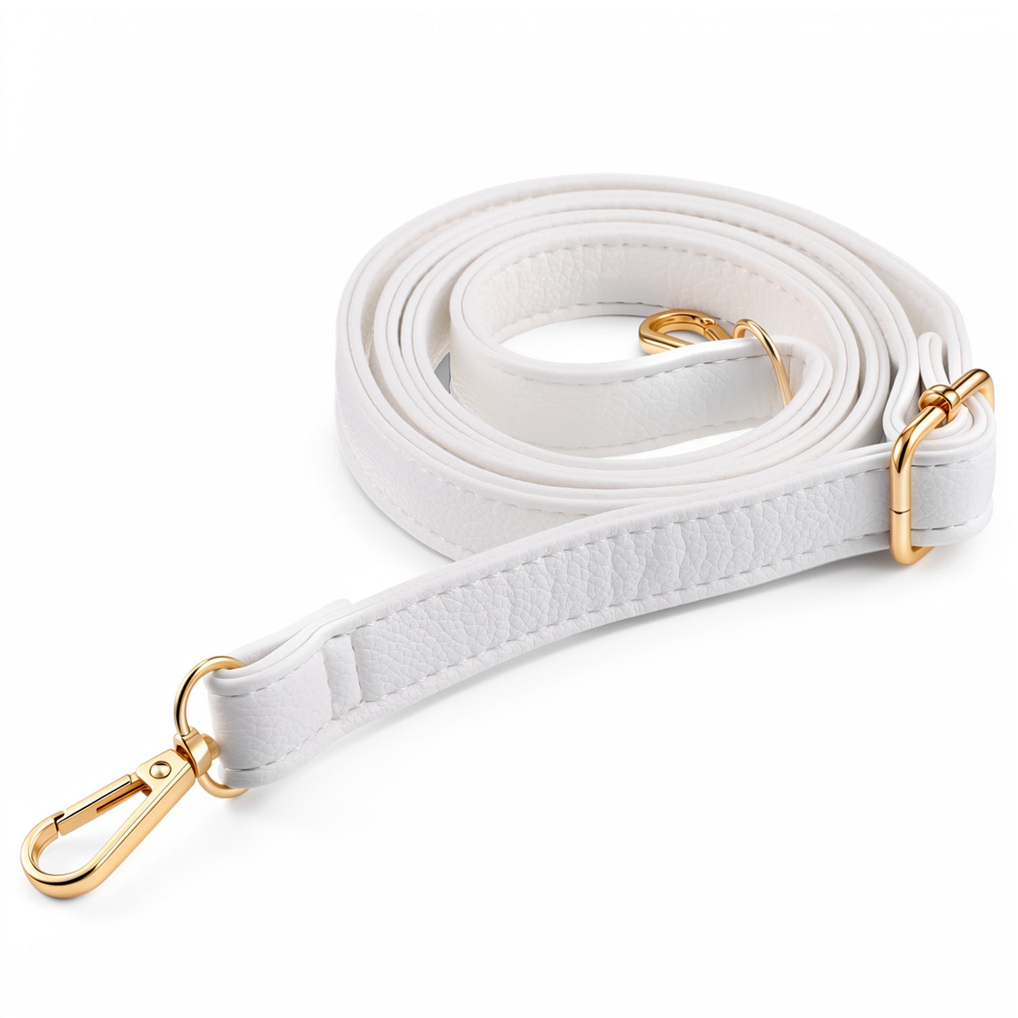 YBEATY Purse Strap Replacement Genuine Leather Strap Adjustable Crossbody Bag Straps Shoulder Extended Long Thin Black Handbags for Women Handbags Purse Extender Chain Straps Crossbody (White)