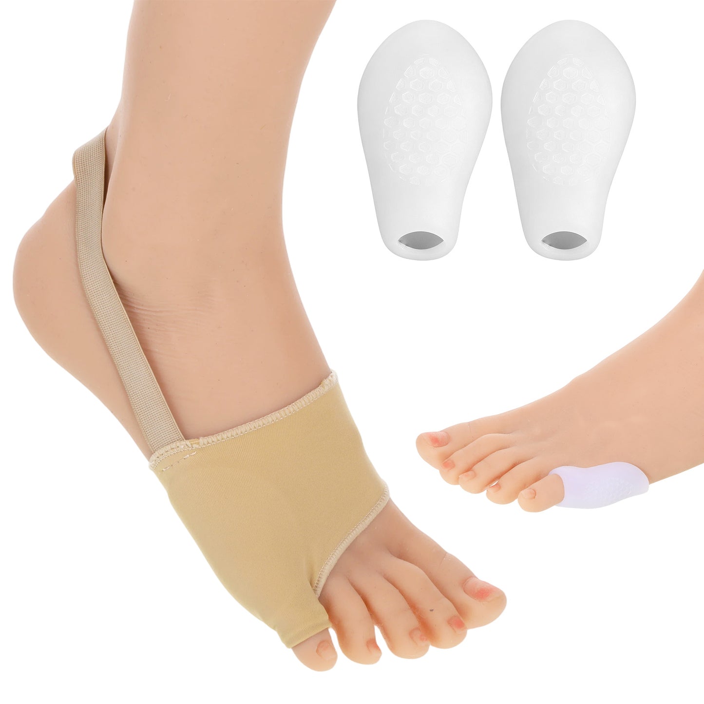 Qianyu Bunion Corrector Bunionette Sleeves Cover Guard for Men Women