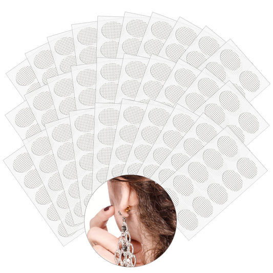 WLLHYF 450PCS Earring Stickers for Heavy Earring Ear Patches Large Earring Stabilizers Lobe Support Protectors Transparent Discs Ear Backs for Droopy Ears Long Time Wearing Earrings