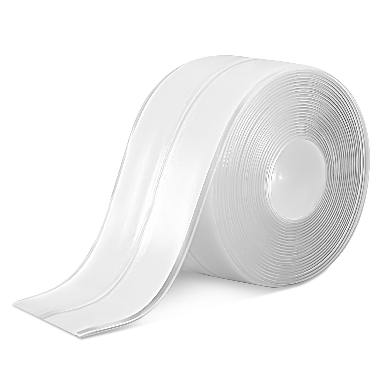 COMNICO Caulk Tape Waterproof Self Adhesive, 1 Roll of Caulk Strip for Bathroom Waterproof Countertop Sink Tub Toilet Shower Caulk Bathroom Kitchen Sink Accessories Sealing Tape(clear)