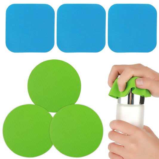 6pcs Jar Opener Kit Gripper Pads Rubber Jar Grippers Multi-Function Kitchen Gadget Anti-Slip Coasters Bottle Lid Opener Jar Opener Heat Insulation Pad Can Opener for Seniors with Arthritis Weak Hands