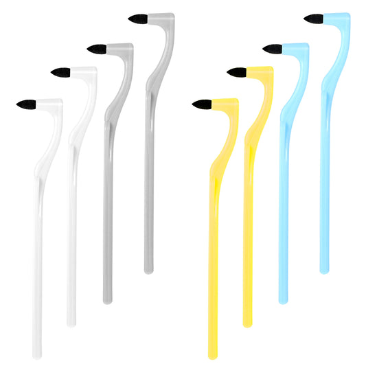Sibba 8 Pcs Tooth Stain Eraser Stain Removers Professional Tools Dental Picks Brush Teeth Tarter Scraper Dental Teeth Cleaning Kit Oral Care Toothbrush