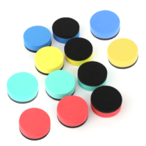 Dimeho 12 Pcs Dry Erase Erasers Whiteboard Cleaner Pads Colorful Small Chalkboard Wipers Magnet Board Marker Erase Supplies for Office Presentation Glass Teacher Home
